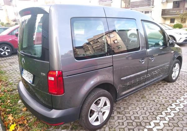 Volkswagen Caddy cena 59900 przebieg: 183300, rok produkcji 2017 z Wisła małe 56